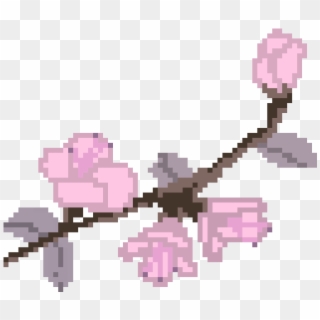 Pixel Art Sakura Tree , Png Download - Sakura Tree Pixel Art Clipart