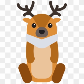 Reindeer Moose Elk Antler - Cartoon Deer Png Clipart