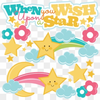 Free Disney Wish Upon A Star Clipart - Scalable Vector Graphics - Png Download