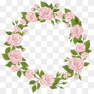 Roses Border Pink Png Clip Art - Pink Rose Border Clip Art Transparent Png