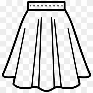 Png File - Skirt Black And White Clip Art Transparent Png