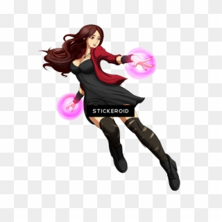 Scarlet Witch - Wanda Maximoff Cartoon Png Clipart