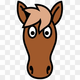 Big Image - Simple Clipart Horse Head - Png Download