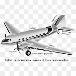 Configuration Classique Avion - Composants D Un Avion Clipart