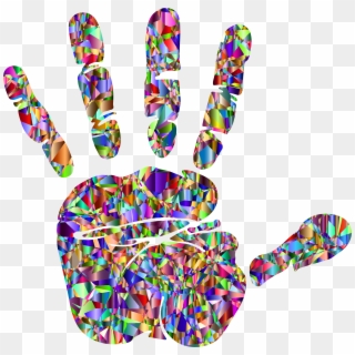 This Free Icons Png Design Of Technicolor Handprint Clipart
