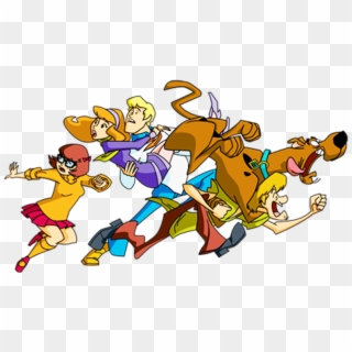 Scooby Doo And His Family Running Image - Scooby Doo Characters Running Clipart