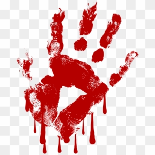Red Free Collection Download - Bloody Hand With Transparent Background Clipart