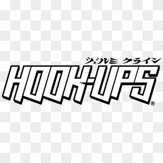 Hook Ups Skateboards Logo Black And White - Hook Ups Logo Clipart