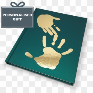 Personalised Foil Blocked Handprint Notebook - Illustration Clipart