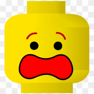 Lego Head Surprised Clipart - Lego Face Clip Art - Png Download