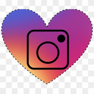 Download Instagram Logo And Heart Png - Coração Do Instagram Png Clipart