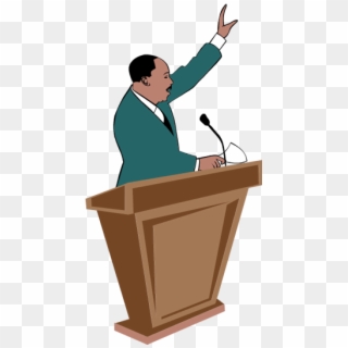 Podium - Martin Luther King Speech Clipart - Png Download