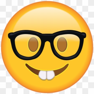 Sunglasses Emoji Png Clipart - Nerd Emoji Png Transparent Png