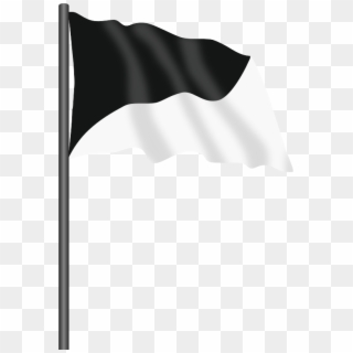 White Flag Flag Of The United States Racing Flags - Flag Clipart Black And White - Png Download