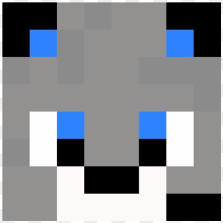 Gamer Wolf Face - Wolf Face Pixel Art Clipart