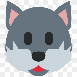 Wolf Face Sticker By Twitterverified Account - Wolf Emoji Twitter Clipart