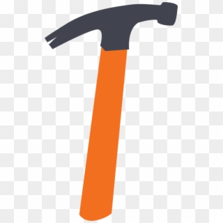 Claw Hammer Tool Download Nail - Orange Hammer Clipart Png Transparent Png