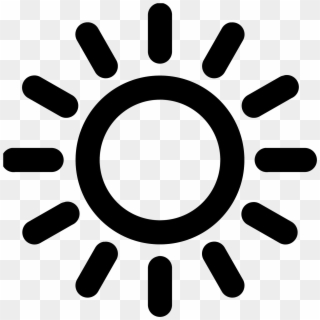 Sunrise Icon Png - Sun Icon Black And White Clipart