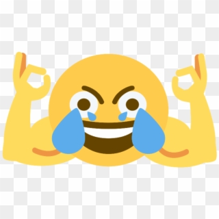 Here Is The Version - Open Eye Crying Laughing Emoji Clipart