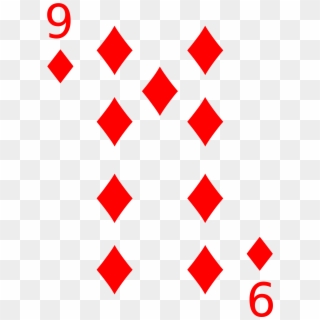 Open - 9 Of Diamonds Card Clipart