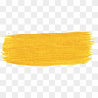 11 Yellow Paint Brush Strokes - Paint Brush Stroke Png Clipart