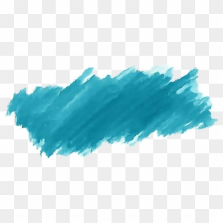 Watercolor Paint Brushstroke Blues - Paint Stroke Png Brush Clipart