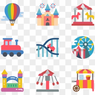 Theme Parks - Theme Park Icon Png Clipart