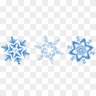 Snowflakes Png Image - Transparent Background Line Of Snowflakes Clipart