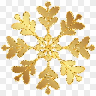 Free Png Download Gold Snowflakes Transparent Background - Gold Snowflake Transparent Background Clipart