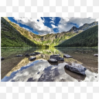 This Free Icons Png Design Of Surreal Avalanche Lake Clipart