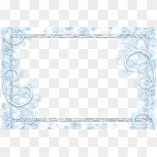 Free Icons Png - Snowflake Frame Png Transparent Clipart