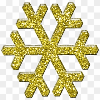 Free Snowflake Cliparts Gold - Snowflake Clip Art Gold - Png Download