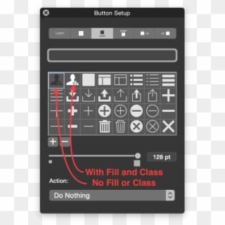 Filemaker Fill Vs No Fill - Filemaker Button Icons Clipart