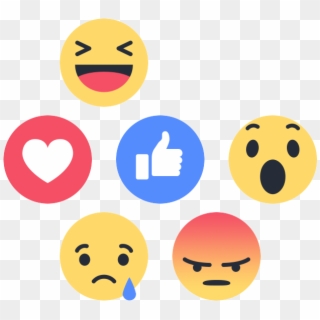 Reacciones De Facebook Png - Facebook Emotion Clipart