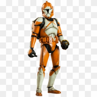 Bomb Squad Clone Trooper - Star Wars Orange Stormtrooper Clipart