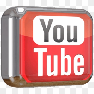 Youtube Square Shiny 3d Button Png File - Youtube Clipart