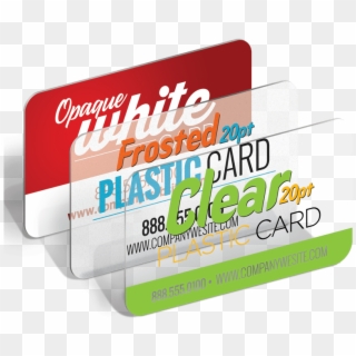 Plastic Business Cardstransparent And Frosted Plastic - White Plastic Business Cards Clipart