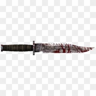 Bloody Combat Knife " - Combat Knife Clipart