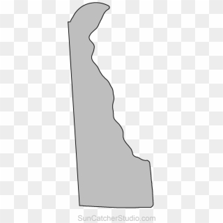 Delaware Map Outline Png Shape State Stencil Clip Art - Outline State Of Delaware Shape Transparent Png