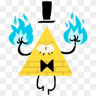 Hi, I'm Mason And I Really Fucking Love Bill Cipher - Bill Cipher Blue Fire Clipart