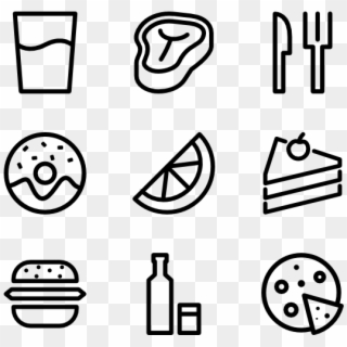 Poi Food Outline - Login Icon Clipart