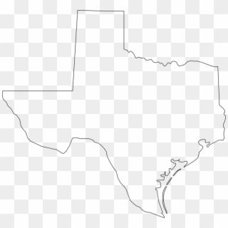 Small - Texas State Outline Png Clipart