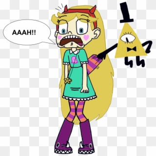 Wedgie Drawing Illustrations - Star Butterfly And Bill Cipher Clipart