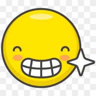 Beaming Face With Smiling Eyes Emoji - Smiley Clipart