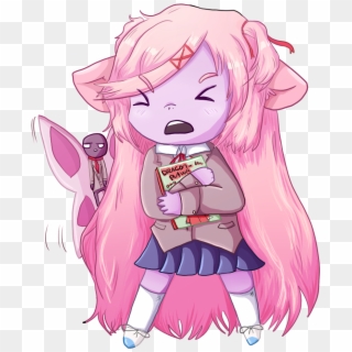 Mashup Of Natsuki From Ddlc And Lulu From League - Cartoon Clipart