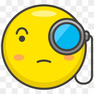 Face With Monocle Emoji - Icon Clipart