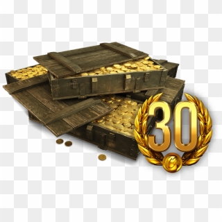 Gold Crate - Golden Crate Png Clipart