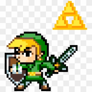 Toon Link - Legend Of Zelda Link 8 Bit Clipart