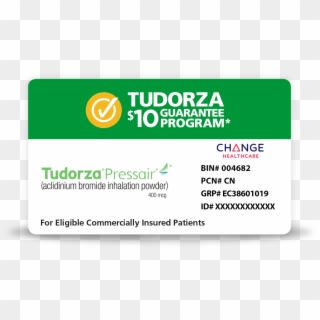 Tudorza Pressair Savings Card Coupon - Sign Clipart