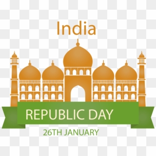 India Republic Day Taj Mahal Vector Png - Republic Day India 2019 Clipart